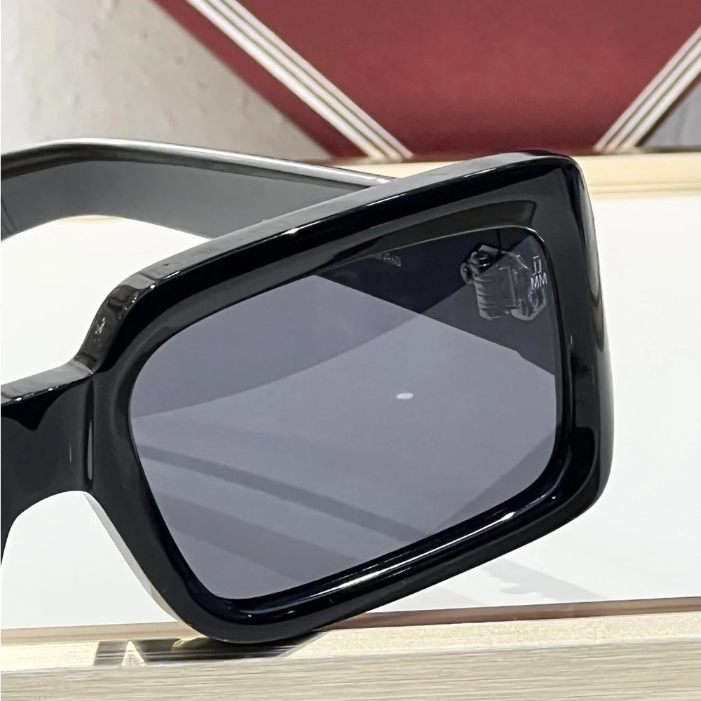 Jacques Marie Mage Black Rectangular Men’s Sunglasses - Classic Statement